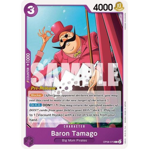 Baron Tamago (OP08 - 070) [Two Legends Pre - Release Cards] - PokéBox Australia