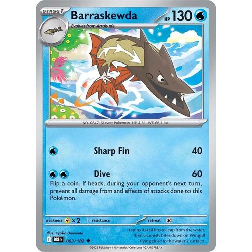 Barraskewda (063/182) (SV10: Destined Rivals) - PokéBox Australia