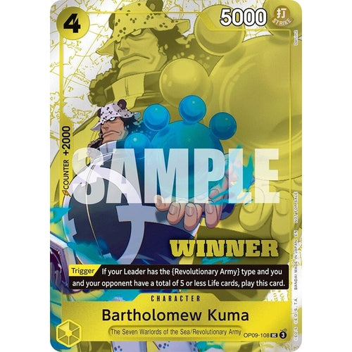 Bartholomew Kuma (Winner Pack 2025 Vol. 4) (OP09 - 108) (One Piece Promotion Cards) - PokéBox Australia