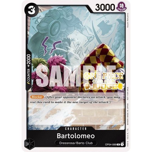 Bartolomeo (Judge Pack Vol. 3) (OP04 - 089) [One Piece Promotion Cards] - PokéBox Australia