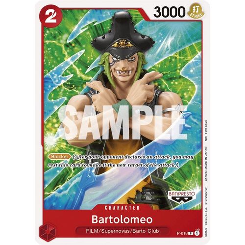 Bartolomeo (One Piece Film Red) (P - 018) [One Piece Promotion Cards] - PokéBox Australia