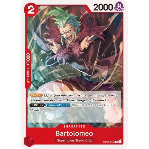 Bartolomeo (OP01 - 019) [Romance Dawn] - PokéBox Australia
