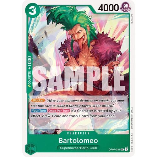 Bartolomeo (OP07 - 031) [500 Years in the Future] - PokéBox Australia