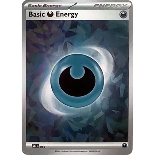 Basic Darkness Energy (Cracked Ice Holo) (015) [SVE: Scarlet & Violet Energies] - PokéBox Australia