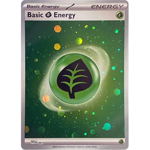 Basic Grass Energy (Cosmos Holo) (001) [SV01: Scarlet & Violet Base Set] - PokéBox Australia