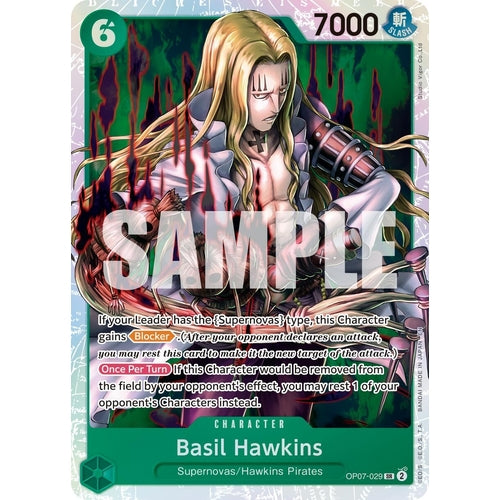 Basil Hawkins - OP07 - 029 (Reprint) (OP07 - 029) (Premium Booster - The Best - Vol. 2) - PokéBox Australia