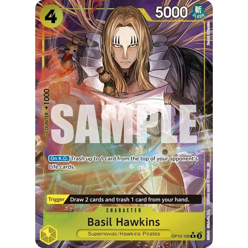 Basil Hawkins - OP10 - 109 (Alternate Art) (OP10 - 109) (Premium Booster - The Best - Vol. 2) - PokéBox Australia