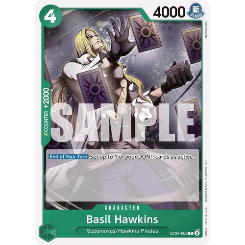 Basil Hawkins (ST24 - 003) [Starter Deck 24: GREEN Jewelry Bonney] - PokéBox Australia