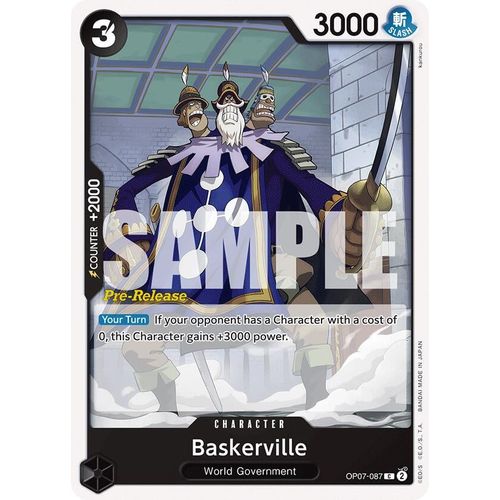 Baskerville (OP07 - 087) [500 Years in the Future Pre - Release Cards] - PokéBox Australia