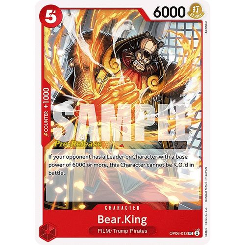 Bear.King (OP06 - 012) [Wings of the Captain Pre - Release Cards] - PokéBox Australia