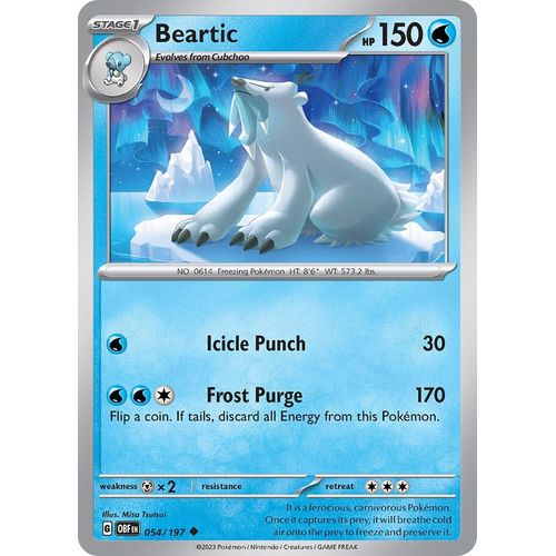 Beartic (054/197) [SV03: Obsidian Flames] - PokéBox Australia