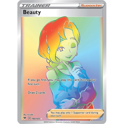 Beauty (Secret) (194/185) (SWSH04: Vivid Voltage) - PokéBox Australia