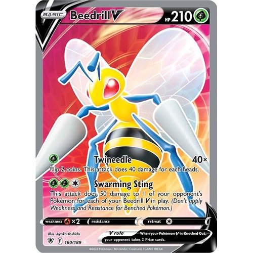 Beedrill V (Full Art) (160/189) (SWSH10: Astral Radiance) - PokéBox Australia