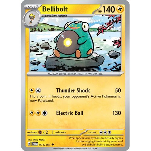 Bellibolt (074/167) [SV06: Twilight Masquerade] - PokéBox Australia