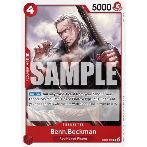 Benn.Beckman (ST23 - 003) [Starter Deck 23: RED Shanks] - PokéBox Australia