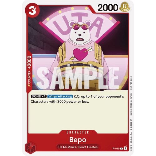 Bepo (One Piece Film Red) (P - 019) [One Piece Promotion Cards] - PokéBox Australia