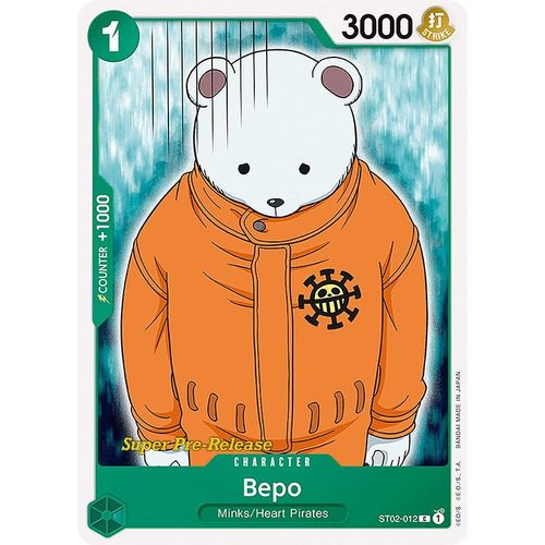 Bepo (ST02 - 012) [Super Pre - Release Starter Deck 2: Worst Generation] - PokéBox Australia