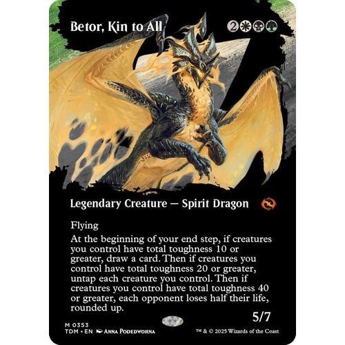 Betor, Kin to All (Borderless) (353) (Tarkir: Dragonstorm) - PokéBox Australia