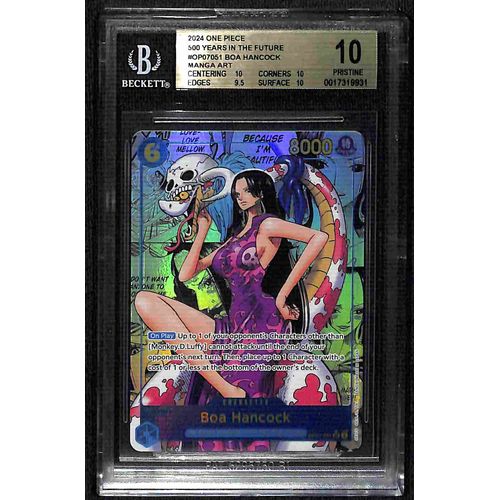 BGS 10 Boa Hancock Manga Art OP07 - 051 - 2024 One Piece Card Game Years In The Future 9931 - PokéBox Australia