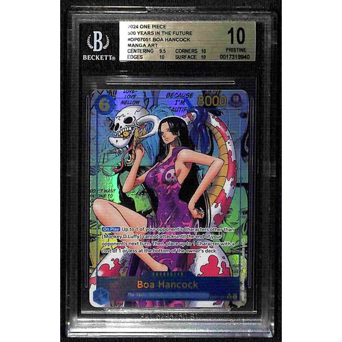 BGS 10 Boa Hancock Manga Art OP07 - 051 - 2024 One Piece Card Game Years In The Future 9940 - PokéBox Australia