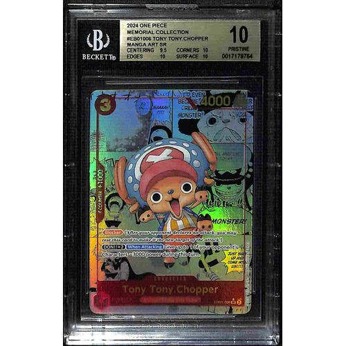 BGS 10 Tony Tony.Chopper Manga Art SR EB01 - 006 - 2024 One Piece Card Game Memorial Booster 9764 - PokéBox Australia