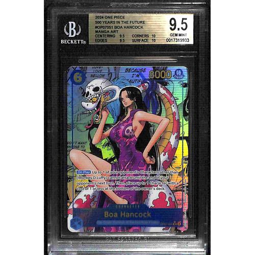 BGS 9.5 Boa Hancock Manga Art OP07 - 051 - 2024 One Piece Card Game Years In The Future 9933 - PokéBox Australia