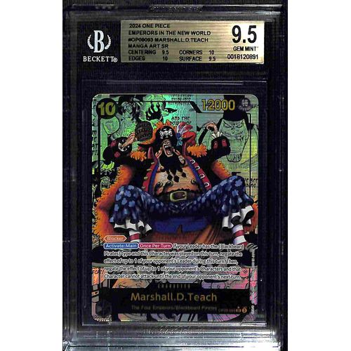 BGS 9.5 Mashall.D.Teach Manga Art SR OP09 - 093 - 2024 One Piece Card Game Emperors In The New World 0891 - PokéBox Australia