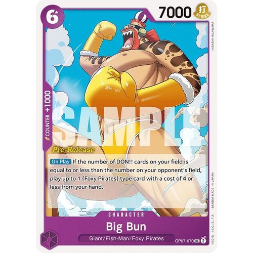 Big Bun (OP07 - 070) [500 Years in the Future Pre - Release Cards] - PokéBox Australia