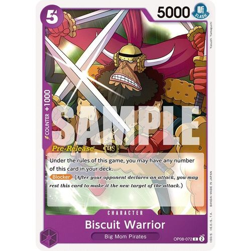 Biscuit Warrior (OP08 - 072) [Two Legends Pre - Release Cards] - PokéBox Australia