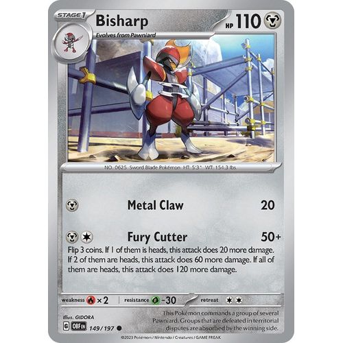 Bisharp (149/197) [SV03: Obsidian Flames] - PokéBox Australia