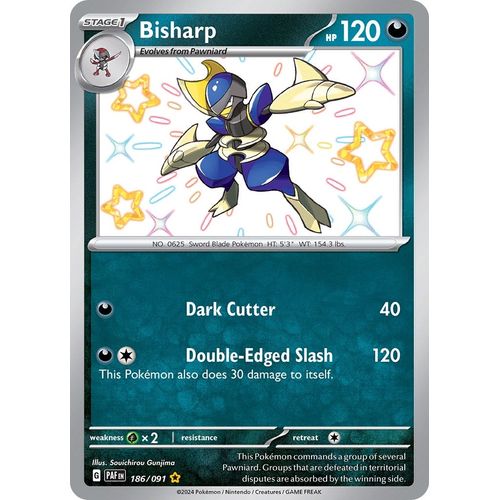 Bisharp (186/091) [SV: Paldean Fates] - PokéBox Australia