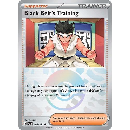 Black Belt's Training - 096/131 (Poke Ball Pattern) (096/131) [SV: Prismatic Evolutions] - PokéBox Australia
