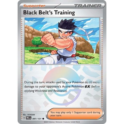 Black Belt's Training - 097/131 (Poke Ball Pattern) (097/131) [SV: Prismatic Evolutions] - PokéBox Australia