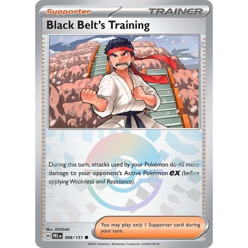 Black Belt's Training - 098/131 (Poke Ball Pattern) (098/131) [SV: Prismatic Evolutions] - PokéBox Australia