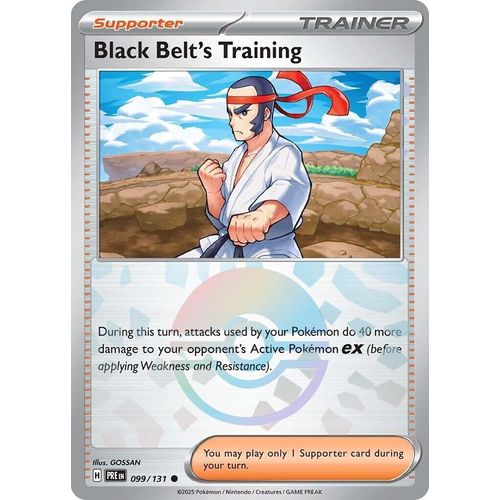 Black Belt's Training - 099/131 (Poke Ball Pattern) (099/131) [SV: Prismatic Evolutions] - PokéBox Australia