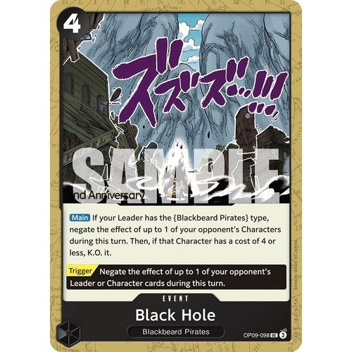 Black Hole (OP09 - 098) [Emperors in the New World: 2nd Anniversary Tournament Cards] - PokéBox Australia