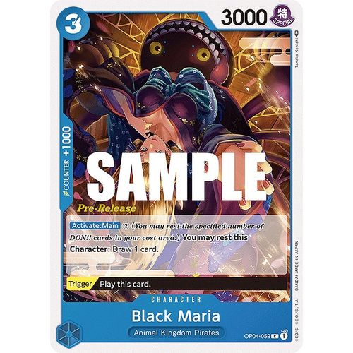 Black Maria (OP04 - 052) [Kingdoms of Intrigue Pre - Release Cards] - PokéBox Australia