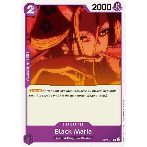 Black Maria (ST04 - 011) [Starter Deck 4: Animal Kingdom Pirates] - PokéBox Australia