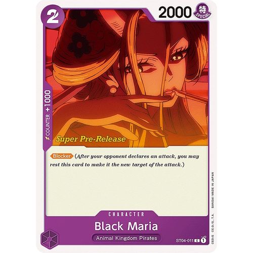 Black Maria (ST04 - 011) [Super Pre - Release Starter Deck 4: Animal Kingdom Pirates] - PokéBox Australia
