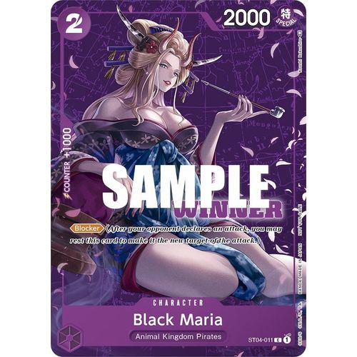Black Maria (Tournament Pack Vol. 2) [Winner] (ST04 - 011) [One Piece Promotion Cards] - PokéBox Australia