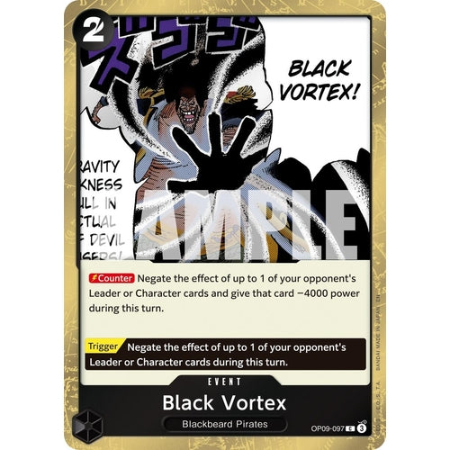 Black Vortex (Pirate Foil) (OP09 - 097) (Premium Booster - The Best - Vol. 2) - PokéBox Australia