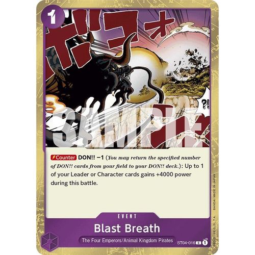 Blast Breath (Jolly Roger Foil) (ST04 - 016) [Premium Booster - The Best - ] - PokéBox Australia