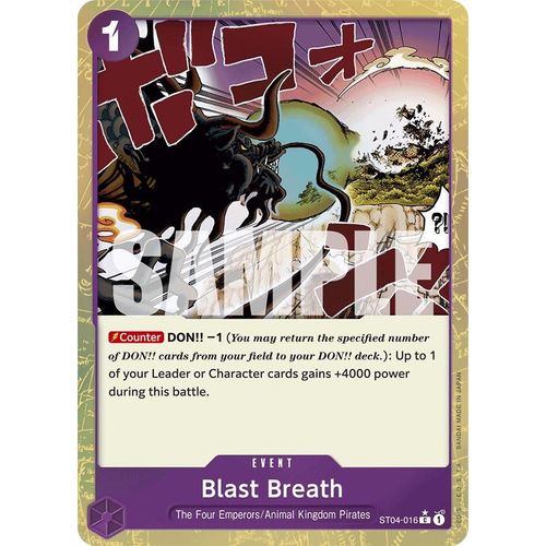 Blast Breath (Textured Foil) (ST04 - 016) [Premium Booster - The Best - ] - PokéBox Australia