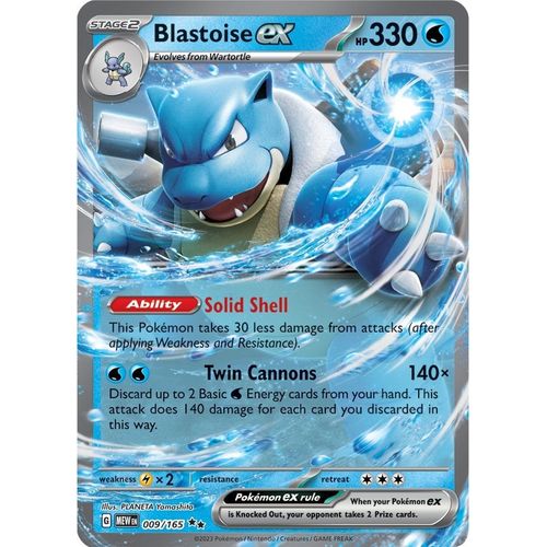 Blastoise ex (009/165) [SV: Scarlet & Violet 151] - PokéBox Australia