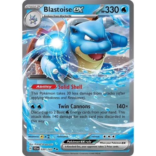 Blastoise ex (030/142) [SV07: Stellar Crown] - PokéBox Australia