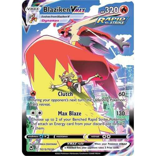 Blaziken VMAX (TG15/TG30) (SWSH12: Silver Tempest Trainer Gallery) - PokéBox Australia