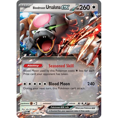Bloodmoon Ursaluna ex (141/167) [SV06: Twilight Masquerade] - PokéBox Australia