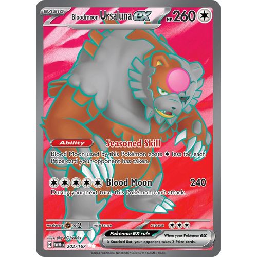 Bloodmoon Ursaluna ex (202/167) [SV06: Twilight Masquerade] - PokéBox Australia