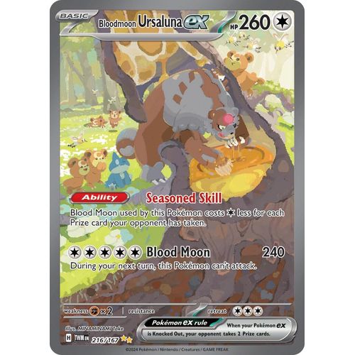 Bloodmoon Ursaluna ex (216/167) [SV06: Twilight Masquerade] - PokéBox Australia