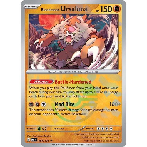 Bloodmoon Ursaluna (Poke Ball Pattern) (054/131) [SV: Prismatic Evolutions] - PokéBox Australia